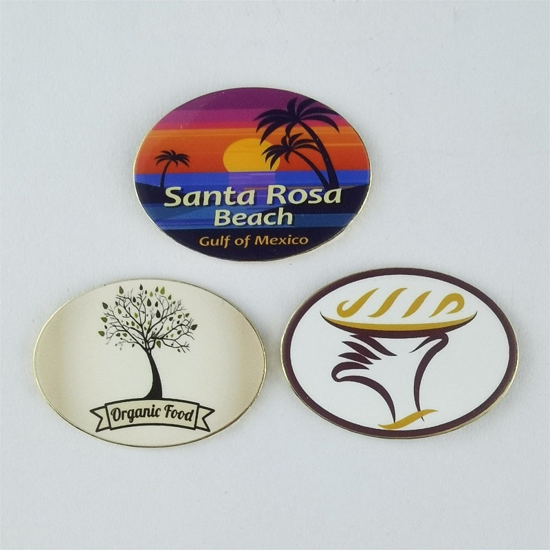 uv printed pins-oval