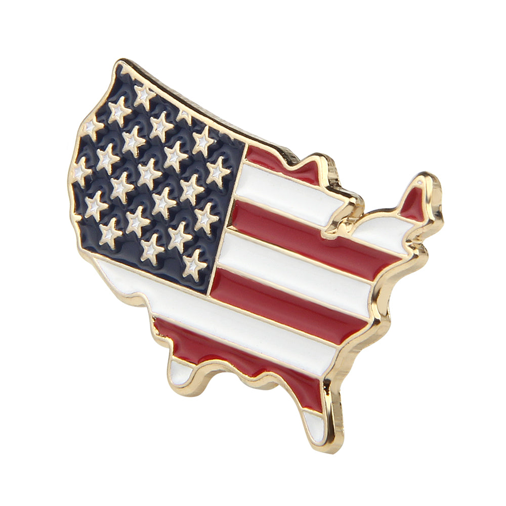American map lapel pin