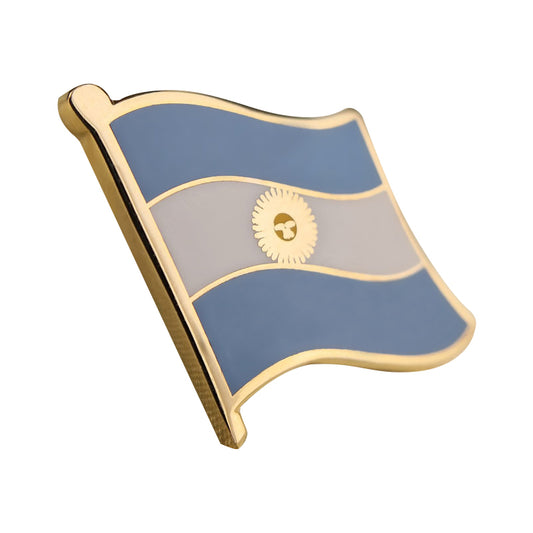 Hard enamel Argentina flag lapel pins