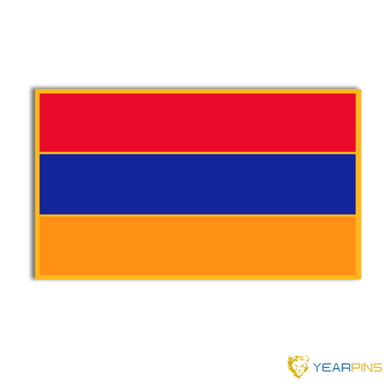 Armenia Rectangle flag pin