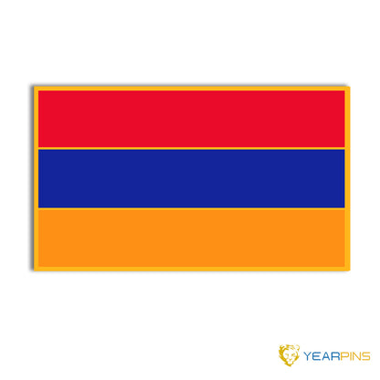 Armenia Rectangle flag pin