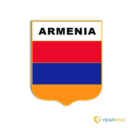 Armenia Shield Flag pin