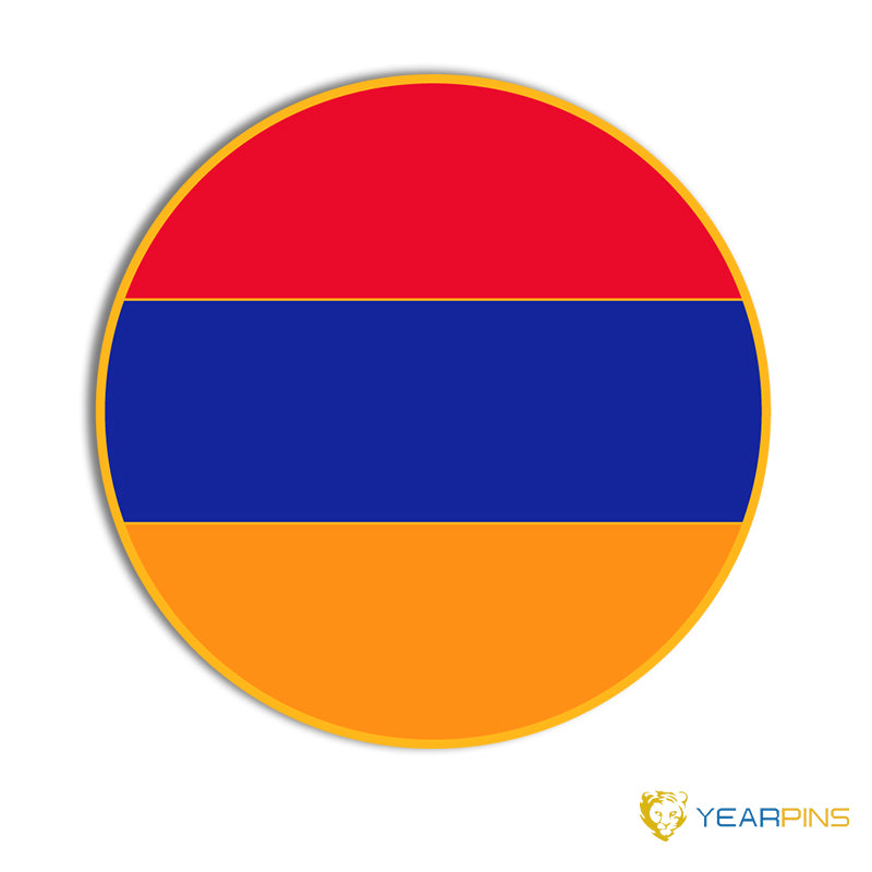 Armenia Round Flag pin