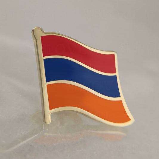 Hard enamel Armenia flag lapel pins
