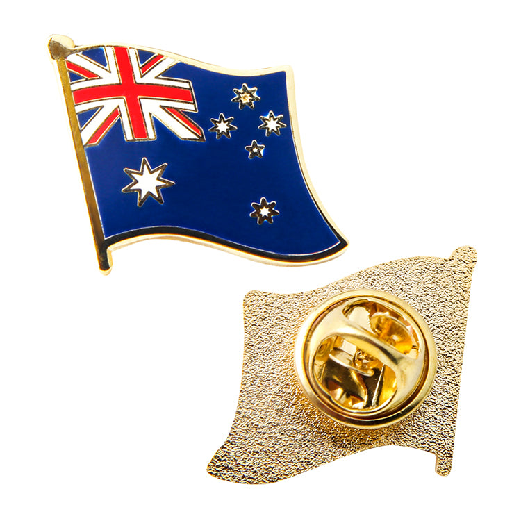 Australian Flag Pin-waving flag double side