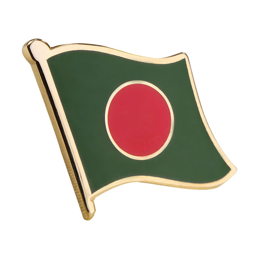 Hard enamel Bangladesh flag lapel pins