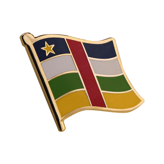 Anstecknadeln mit harter Emaille-Zentralafrika-Flagge 