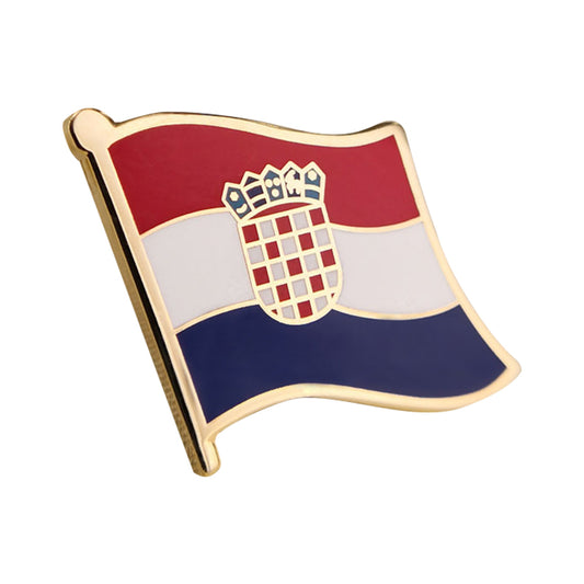 Hard enamel Croatia flag lapel pins