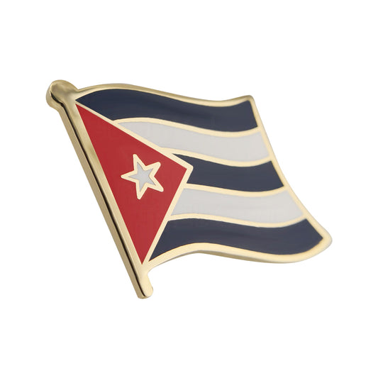 Spille con bandiera Cuba in smalto duro 