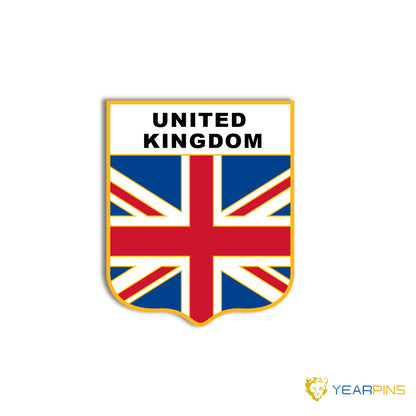 Spilla smaltata con bandiera del Regno Unito 