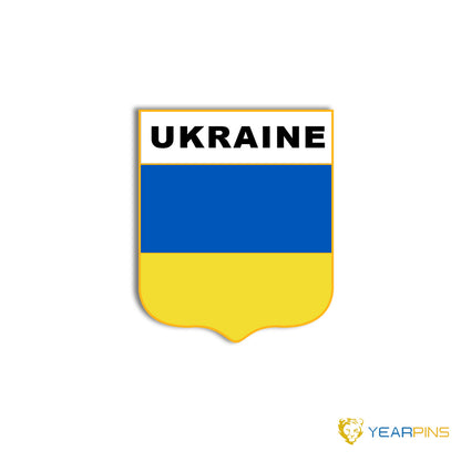 Spilla smaltata bandiera Ucraina 