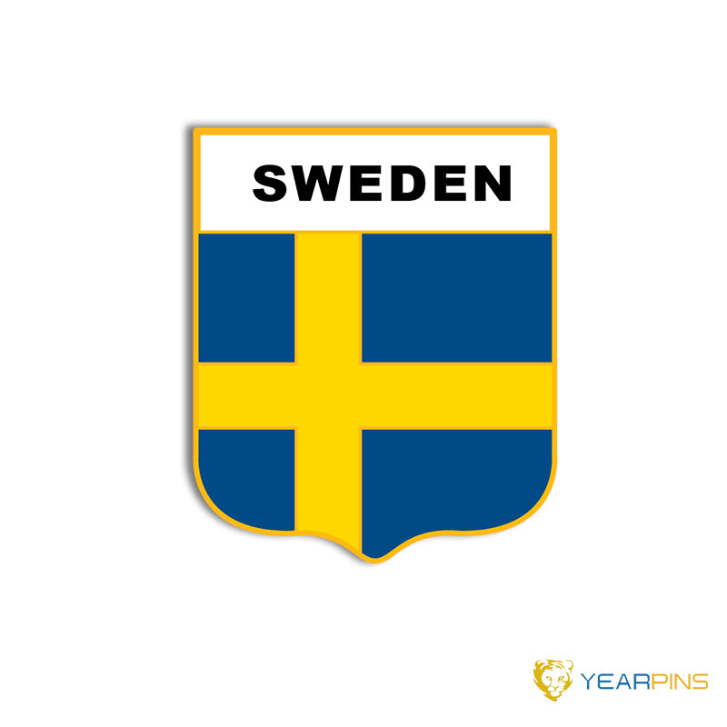 Schweden Flagge Emaille Pin 
