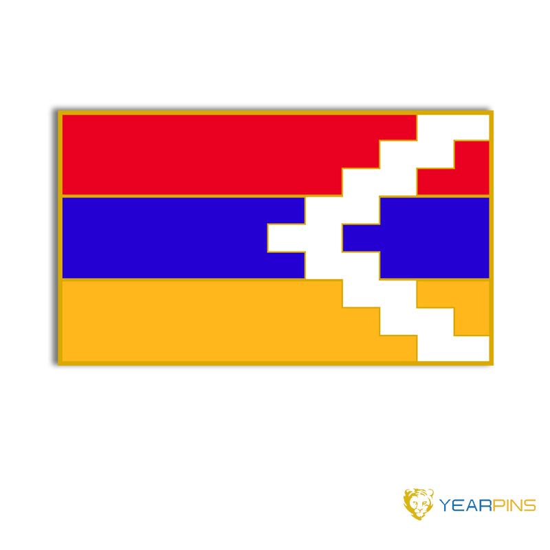 Emaille-Pin mit Flagge der Republik Berg-Karabach 