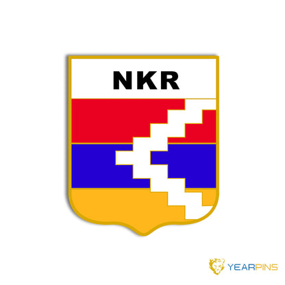 Spilla smaltata con bandiera della Repubblica del Nagorno-Karabakh 