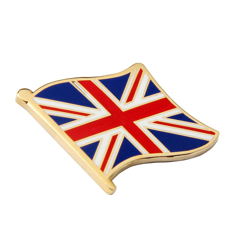 Spille con bandiera del Regno Unito in smalto morbido del Regno Unito 