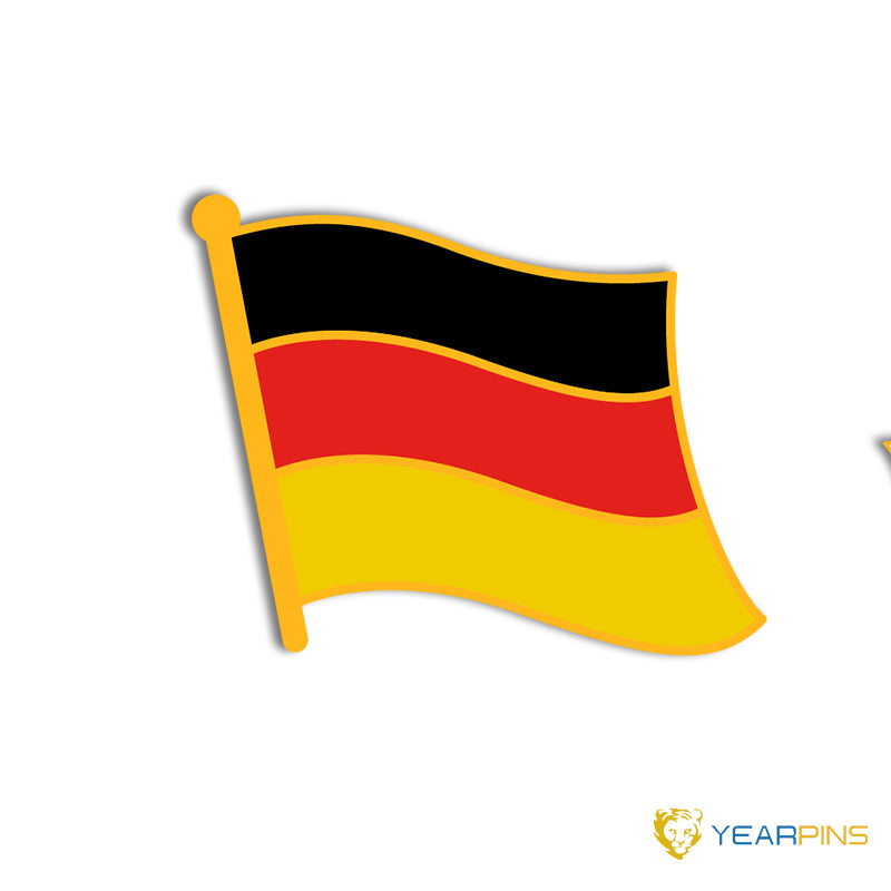 Deutschland Flagge Emaille Pin 