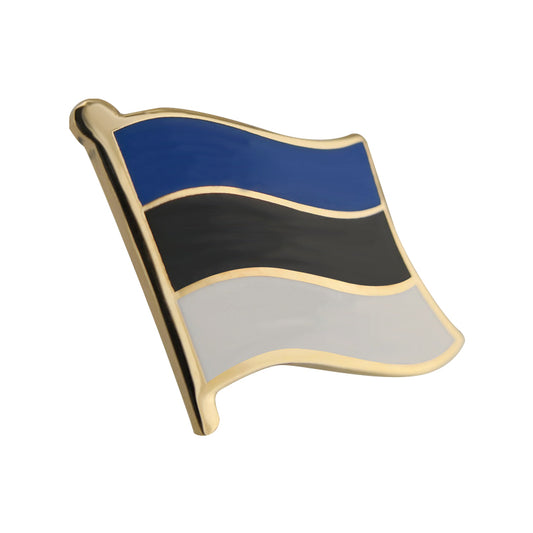 Hard enamel Estonia flag lapel pins