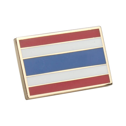 Hard enamel Thailand flag lapel pins