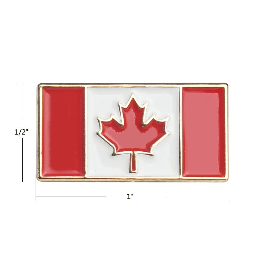 Canadian flag badge