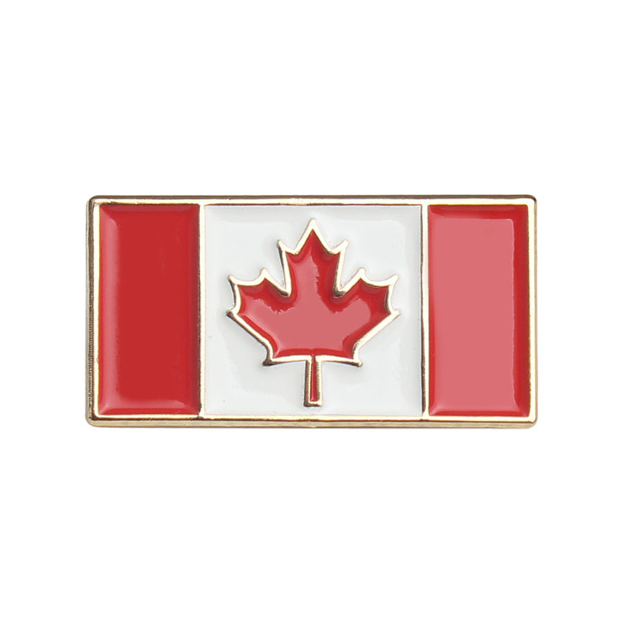 Anstecknadeln mit rechteckiger kanadischer Flagge