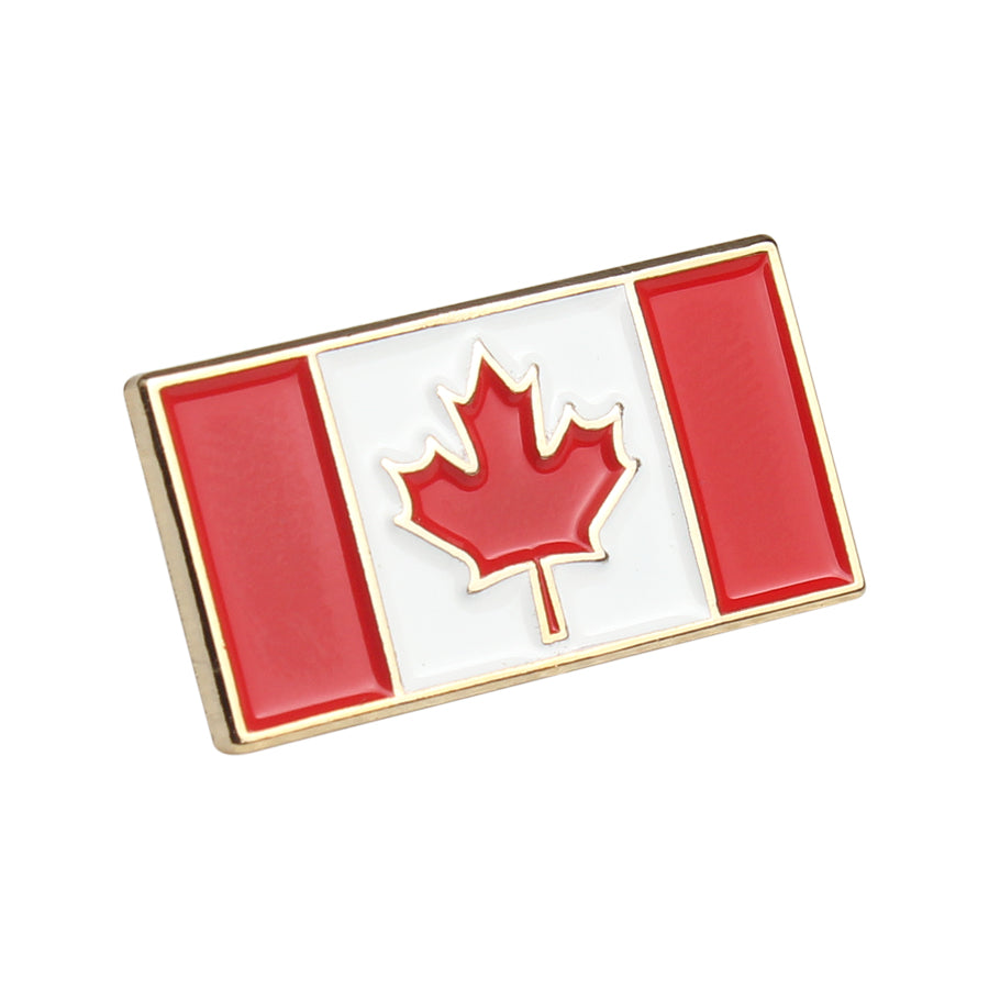Canadian maple leaf badge
