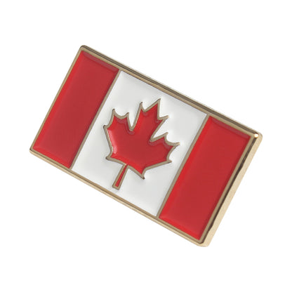 Anstecknadeln mit rechteckiger kanadischer Flagge