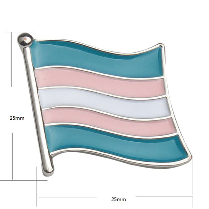 Soft enamel Rainbow flag lapel pins