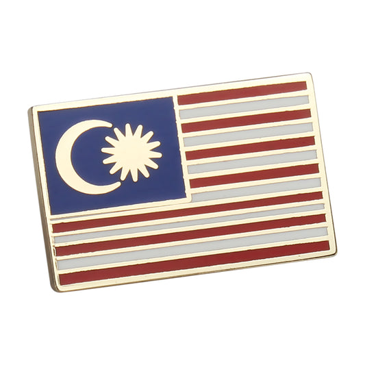 Hard enamel Malaysia flag lapel pins