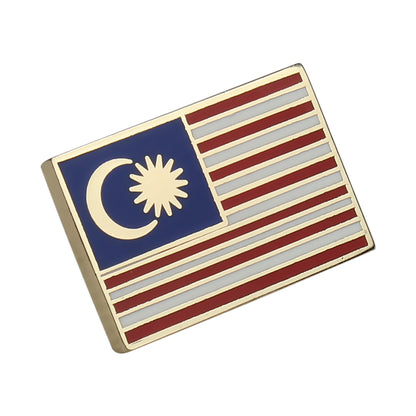 Hard enamel Malaysia flag lapel pins