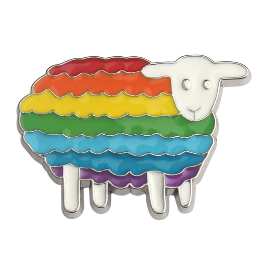 LGBT sheep enamel pins
