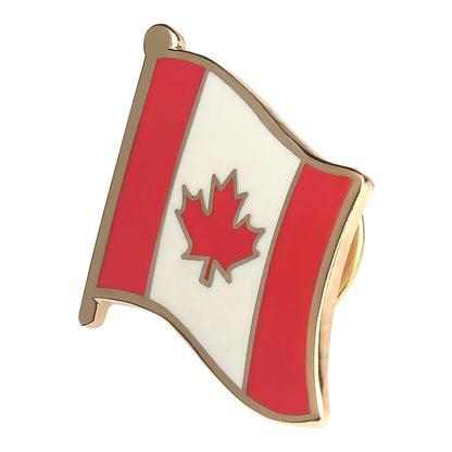 Hard enamel Canada flag lapel pins