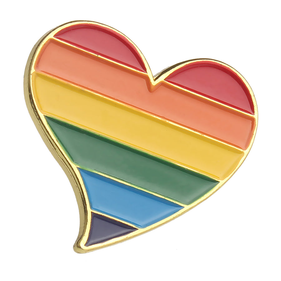 LGBT rainbow enamel lapel pins