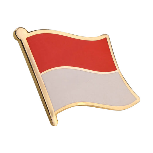 Hard enamel Indonesia flag lapel pins