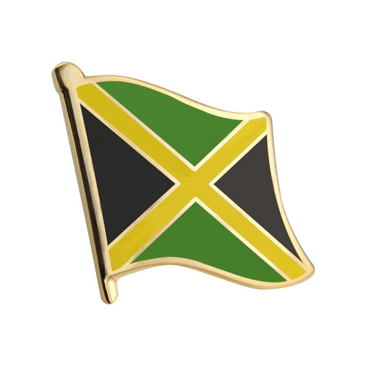 Hard enamel Jamaica flag lapel pins