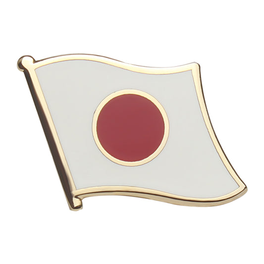Japan Flag Pins Waving