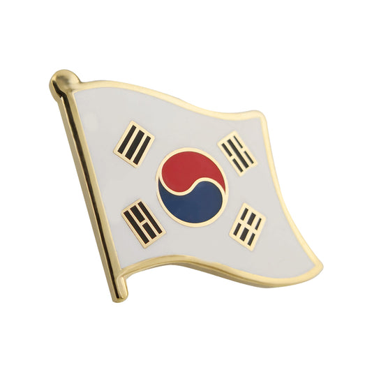 Anstecknadeln mit Korea-Flagge aus harter Emaille