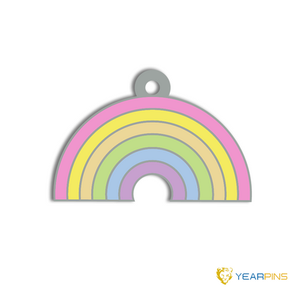 LGBT Progress Pride Rainbow Enamel Necklace whole sale