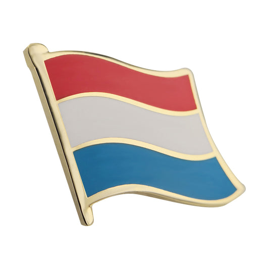 Hard enamel Luxembourg flag lapel pins