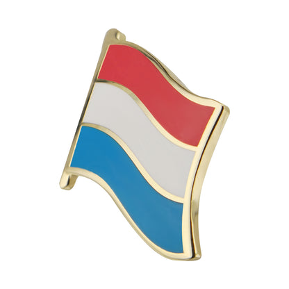 Hard enamel Luxembourg flag lapel pins