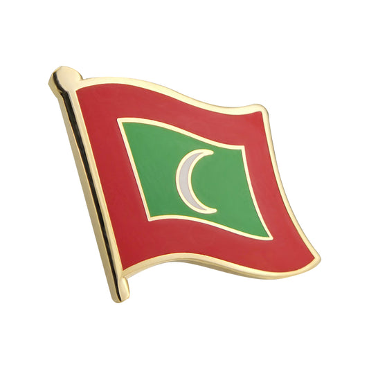 Hard enamel Maldives flag lapel pins