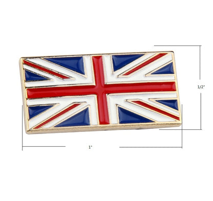 UK Flag Pin Rectangle Shape 02