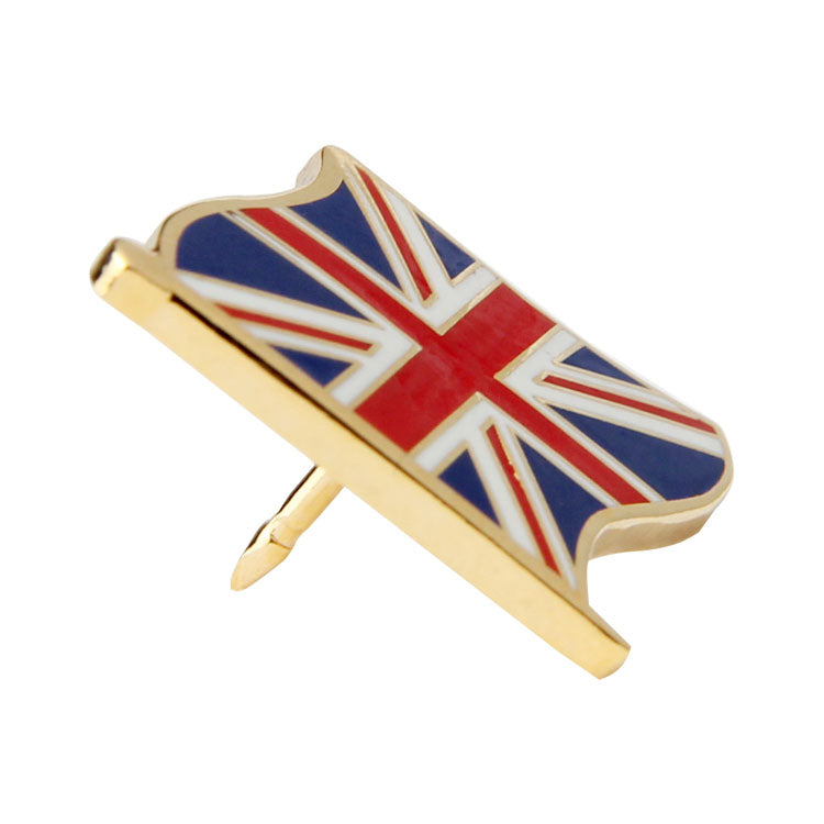 UK flag pin waving flag shape 03
