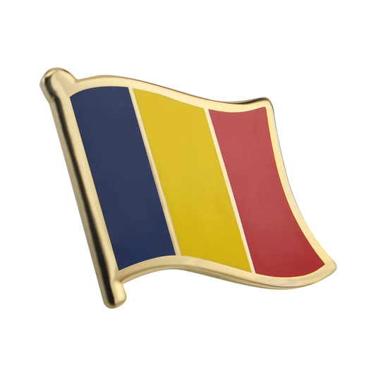 Hard enamel Romania flag lapel pins